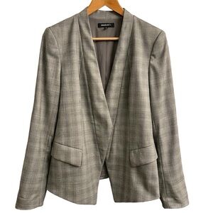 Lafayette 148 New York Wool Blend Gray Pattern Women’s Blazer 8